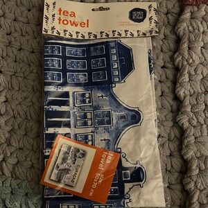 Curaçao Delft 50cmx70cm tea towel Heiden Delfts Blauw cotton